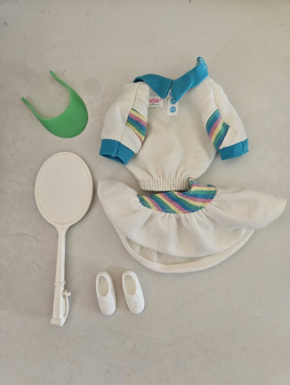 1994 Barbie Tennis Player Outfit And Accessories